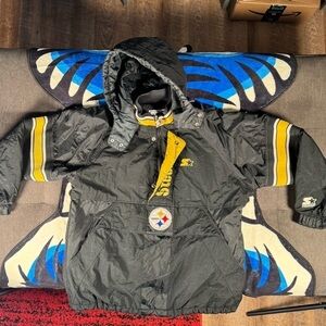 VTG 90’s STARTER STEELERS PULLOVER SIZE S